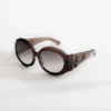 Majorette oversized ronde zonnebril in bruin