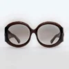 Majorette oversized ronde zonnebril in bruin