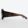 Majorette oversized ronde zonnebril in bruin
