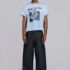 Make Noise T-shirt met splices en cropped pasvorm