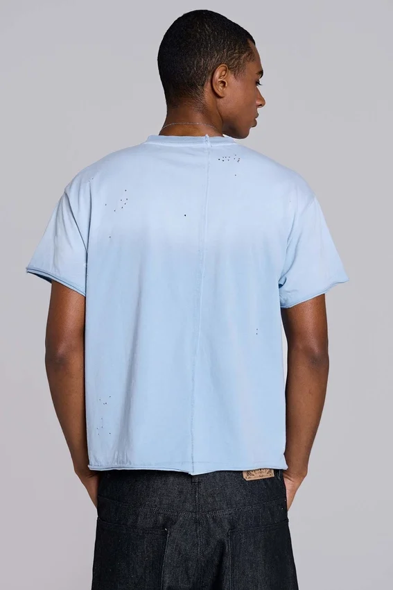 Make Noise T-shirt met splices en cropped pasvorm