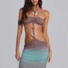 Marilis maxi-jurk met ombre-effect