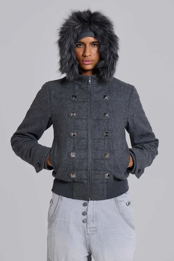 Marl militaire jas met capuchon