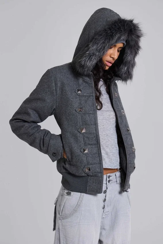 Marl militaire jas met capuchon