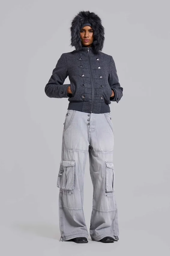 Marl militaire jas met capuchon