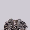 Marza PU-leren tas met studs in zebraprint