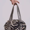 Marza PU-leren tas met studs in zebraprint