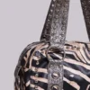 Marza PU-leren tas met studs in zebraprint