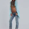 Met de hand geregen Cooper-Jeans met bootcut