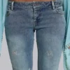 Met de hand geregen Cooper-Jeans met bootcut