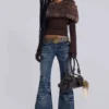 Middenblauwe Drift-jeans met bootcut