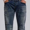 Middenblauwe Drift-jeans met bootcut