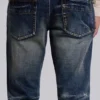 Middenblauwe Drift-jeans met bootcut