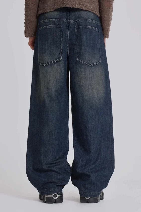 Middenblauwe Slub Colossus Jeans