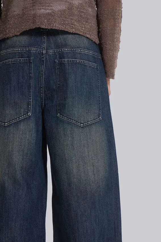 Middenblauwe Slub Colossus Jeans