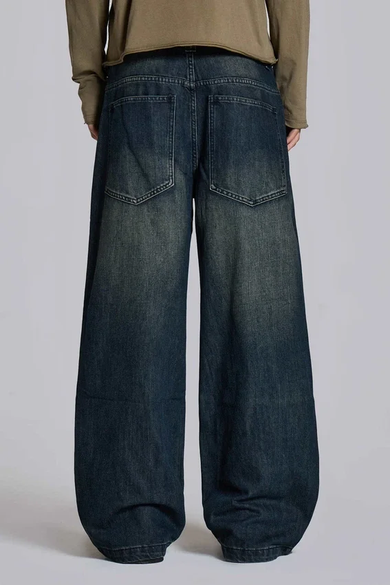 Middenblauwe Slub Colossus Jeans