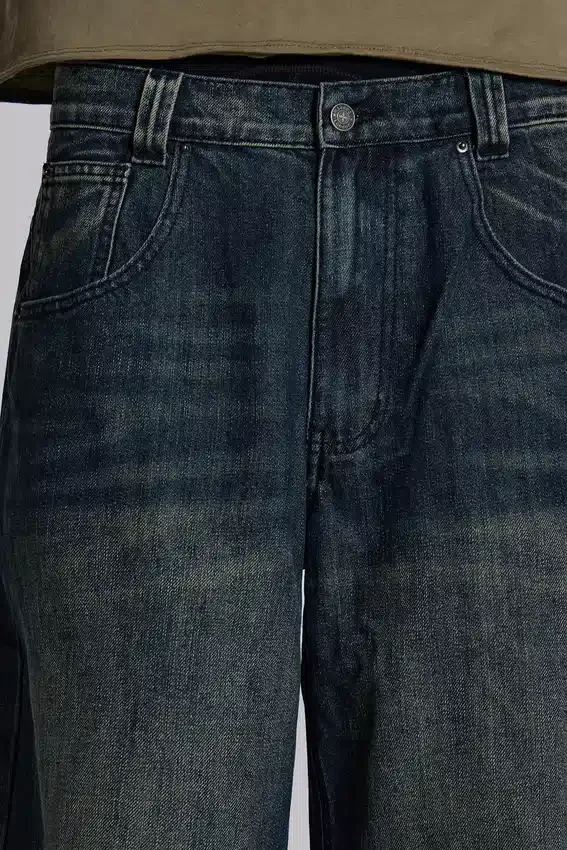 Middenblauwe Slub Colossus Jeans
