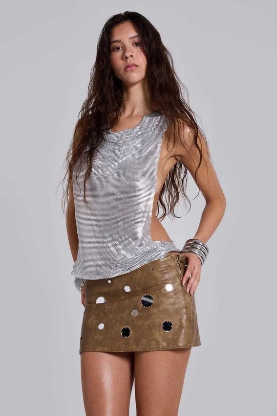 Mirielle PU-leren minirok