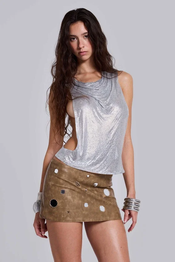 Mirielle PU-leren minirok