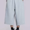 Monster 3/4 grijze gemêleerde korte broek