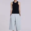 Monster 3/4 grijze gemêleerde korte broek
