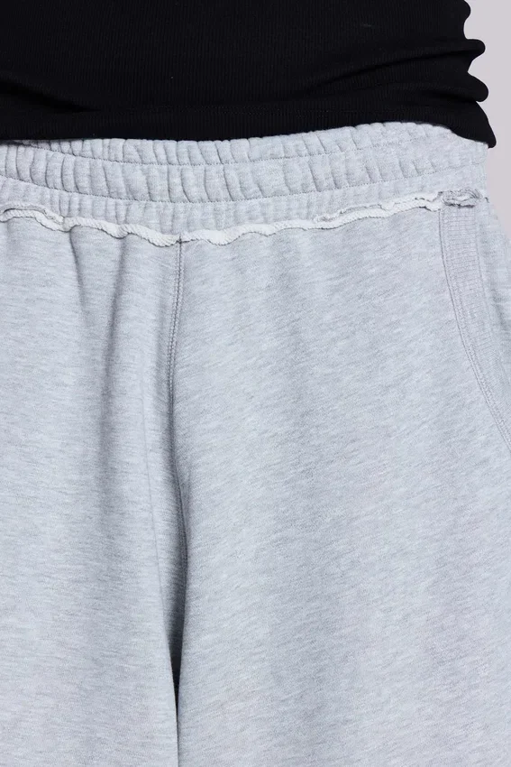 Monster 3/4 grijze gemêleerde korte broek