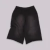 Monster 3/4-shorts in gewassen zwart