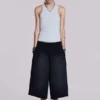 Monster 3/4-shorts in gewassen zwart