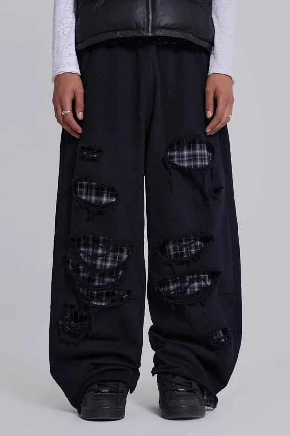 Monster Joggers met geruite laagjes