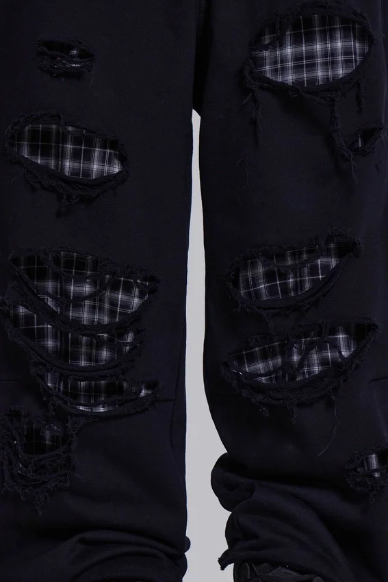 Monster Joggers met geruite laagjes