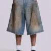 Mud Wash Colossus-jeansshort