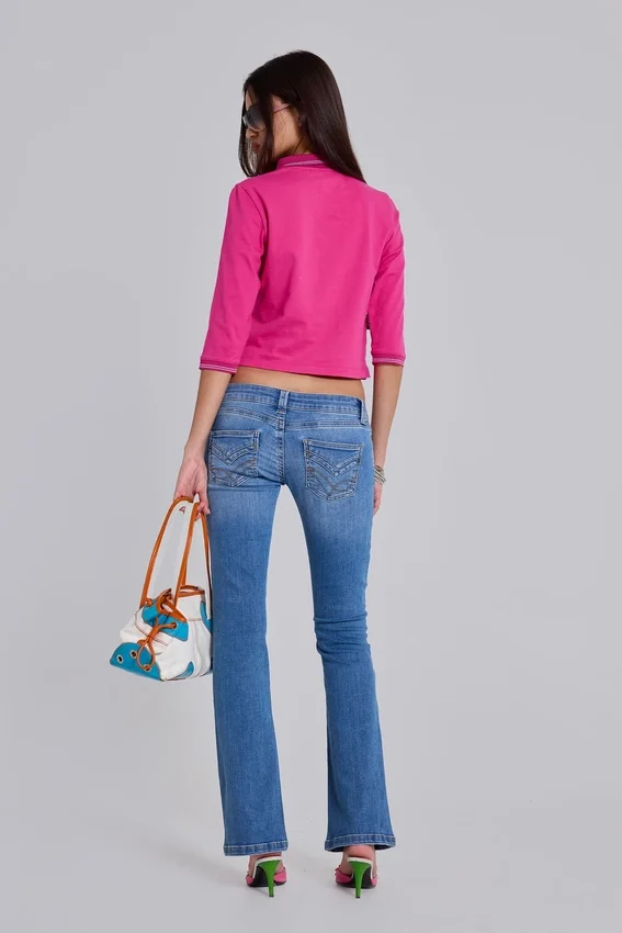 Nella-poloshirt in roze