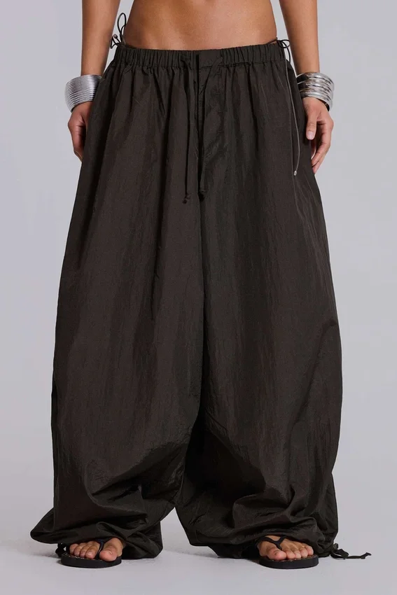 Nexis nylon Parachute Pants in kaki