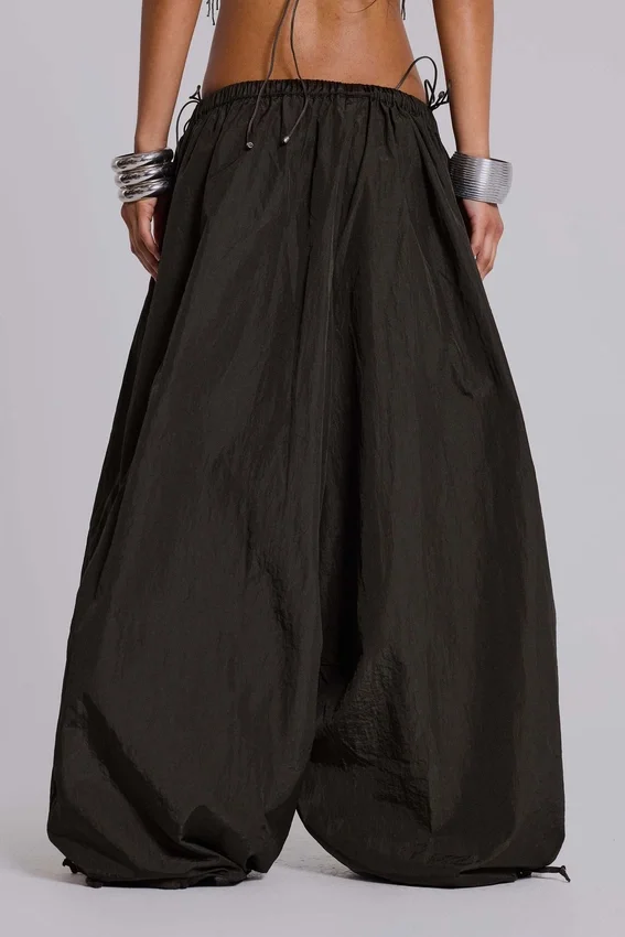 Nexis nylon Parachute Pants in kaki