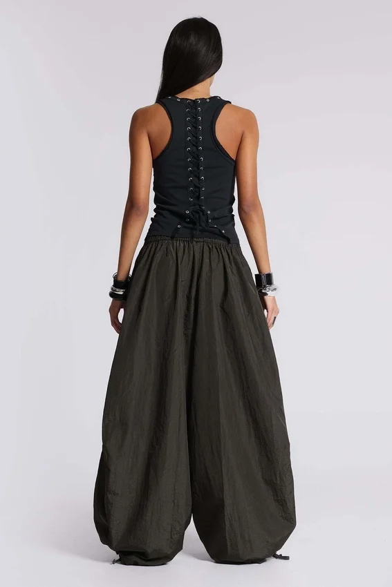 Ramona Burnout-vesttop in zwart