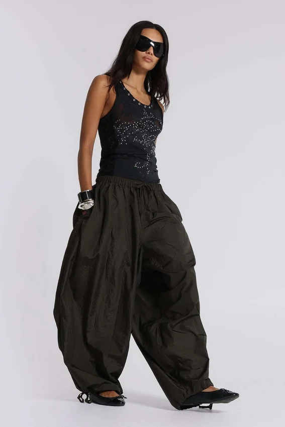 Ramona Burnout-vesttop in zwart