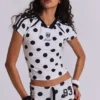No.13 voetbal-minishort met stippen