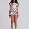 No.13 voetbal-minishort met stippen
