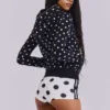 No.13 voetbal-minishort met stippen