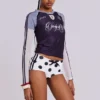 No.13 voetbal-minishort met stippen