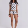 No.13 voetbal-minishort met stippen