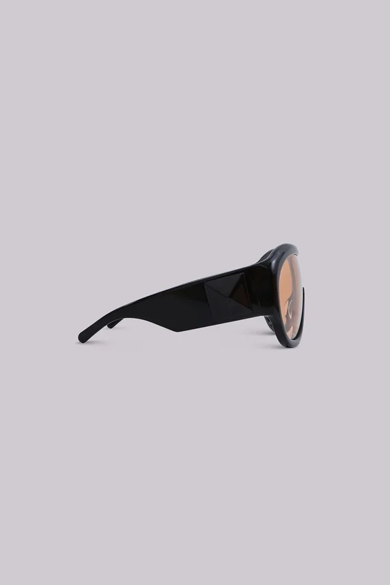 Noctra XL Stud-zonnebril in amber