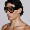 Noctra XL Stud-zonnebril in amber