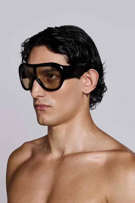 Noctra XL Stud-zonnebril in amber
