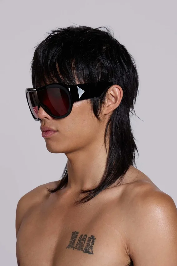 Noctra XL Stud-zonnebril in damson