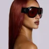 Noctra XL Stud-zonnebril in damson