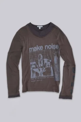 Noise dubbellaagse top met lange mouwen