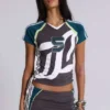Nr. 5 voetbal-baby-T-shirt met vetersluiting