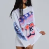 Off-Side Airbrush Airtex oversized T-shirt