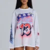 Off-Side Airbrush Airtex oversized T-shirt